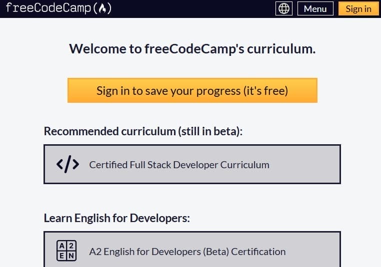 freeCodeCamp Full Stack Development