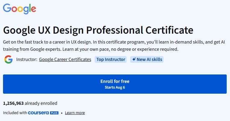 Google: Foundations of UX Design