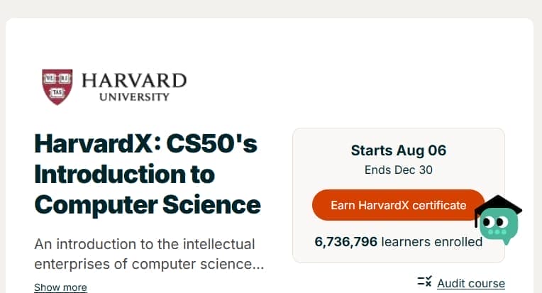 Harvard's CS50: Introduction to Computer Science