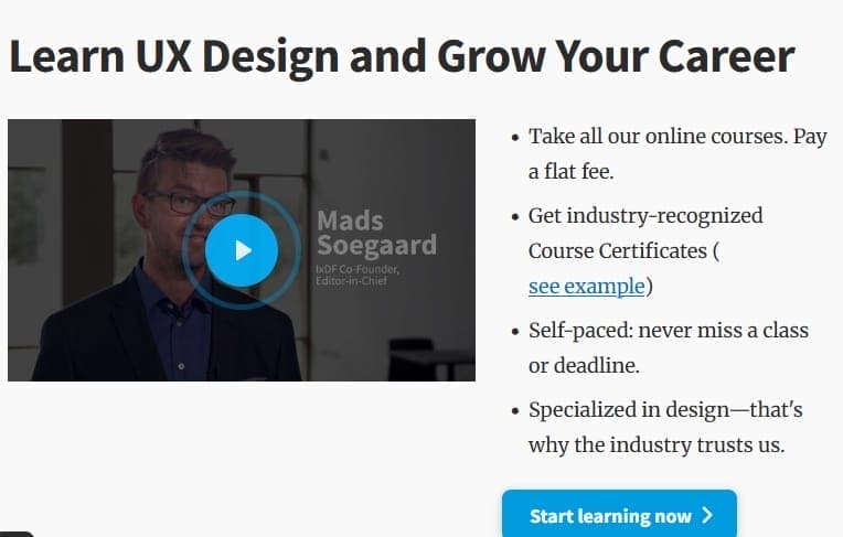 Interaction Design Foundation UX Courses